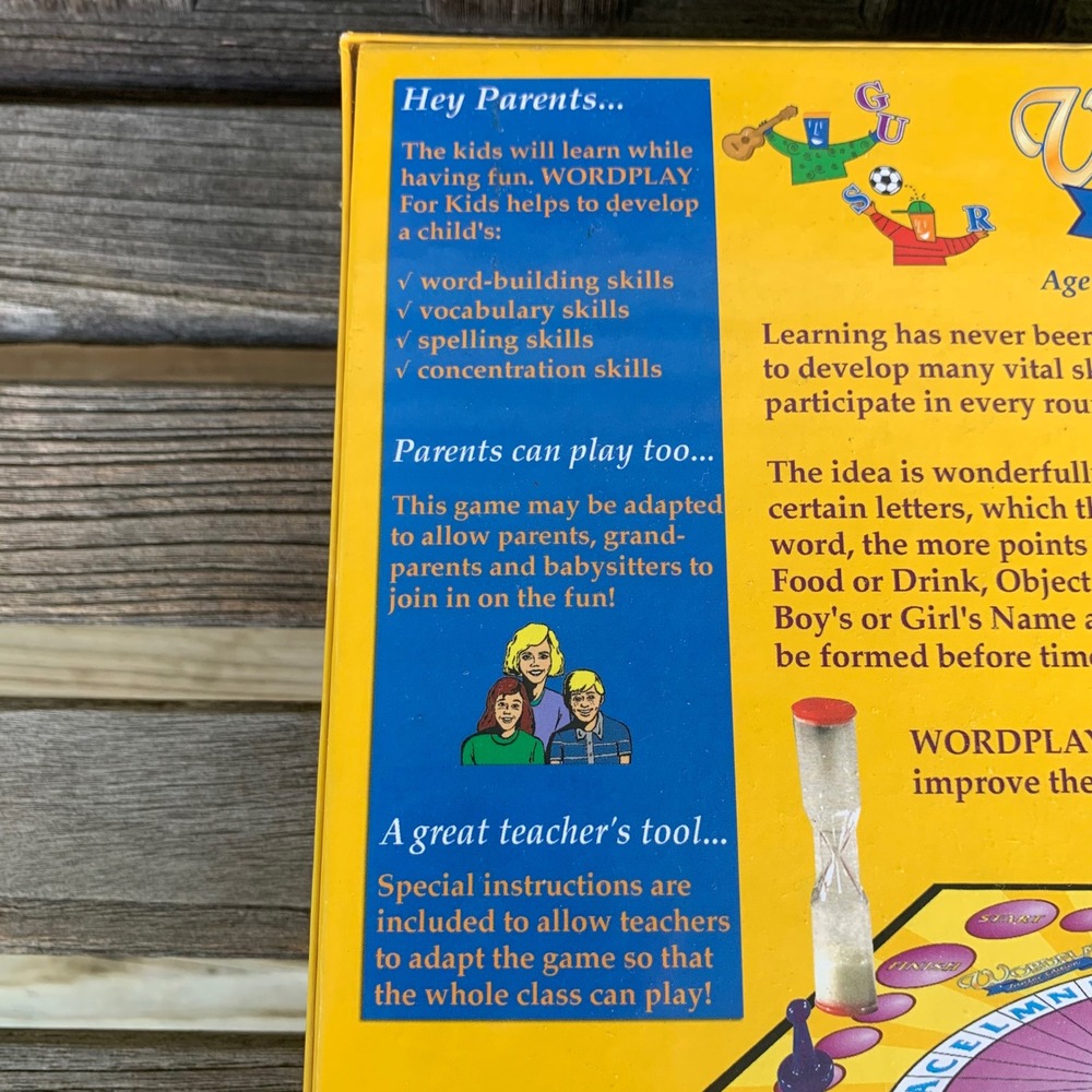 Wordplay For Kids Board Game 2007 Educational Spelling NEW Ages 6+ Literacy - Picture 7 of 8